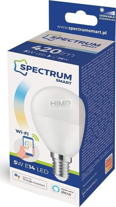 Poç i mençur Spectrum (WOJ14414), LED, E14, 5W