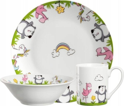 Set ene për kalamoj LEONARDO BAMBINI, 3 pjesë, porcelan, shumëngjyrësh