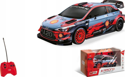 Makinë lodër me telekomandë Mondo Motors Hyundai i20 WRC, shkallë 1/28, plastikë Lexan, shumëngjyrëshe