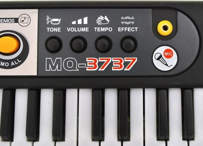 Keyboard lodër Jokomisiada MQ-3737, 37 taste, me mikrofon, i zi