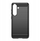 Mbrojtëse telefoni Hurtel Carbon Case për Samsung Galaxy S25 Edge, silikoni, e zezë