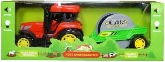 Traktor lodër Swede My Farm, me module zanore polake, me rimorkio, jeshil