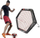 Rebounder futbolli Pure2improve, 97 x 86 cm, i zi