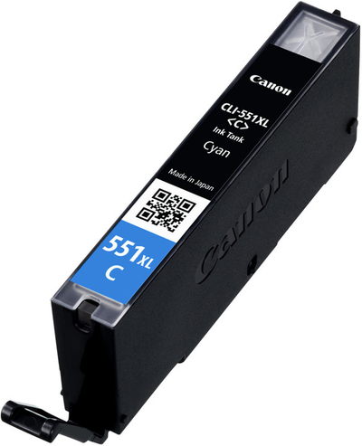 Ngjyrë për printer Canon CLI-551XL C, e kaltër