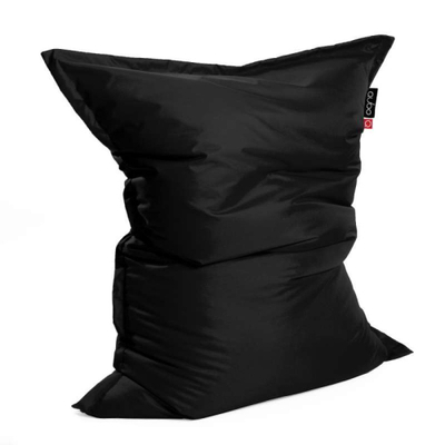 Jastëk beanbag Qubo Modo Pillow 130 Blackberry POP FIT, drejtkëndësh, për ulje dhe shtrirje, i zi
