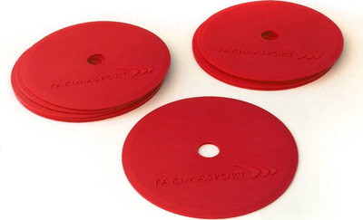 Set markues fushe Yakima Sport Flat Field Marker 100584, 10 copë, diametër 15 cm, jeshile