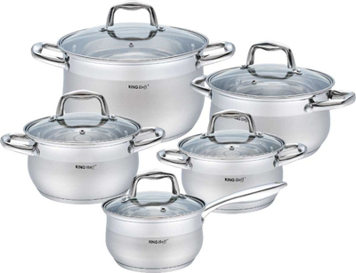 Set tenxhere KingHoff, 10 pjesë, të argjendëta