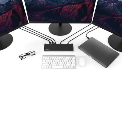 Stacion dokimi StarTech.com USB-C, 4K, 60W PD, gri
