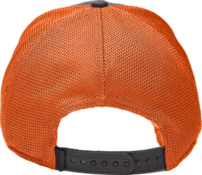 Kapelë bejsbolli Wiley X WX Trucker Cap, pambuk edhe rrjetë, me rregullim, gri e errët edhe portokalli
