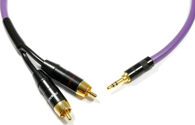 Kabllo Melodika Jack 3.5mm - RCA (Cinch), 15m, vjollcë
