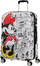 Куфер American Tourister Disney Wavebreaker, 64L, 4 ротирачки тркала спинер, бел со Minnie Comics