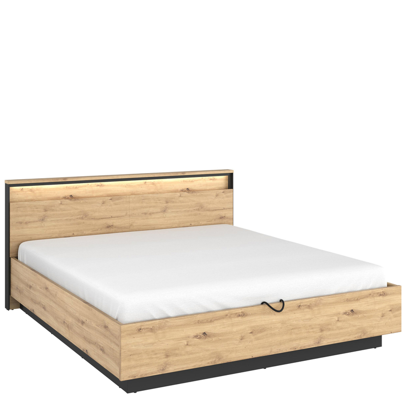 Krevat 180 cm QUANT QS-02, kaftë, zezë