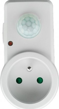 Prizë me sensor lëvizjeje PIR, 120°, 9 m, e bardhë