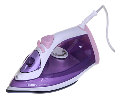 Hekur me avull Philips DST3010/30, 2000W, taban keramik, blu