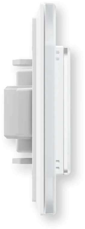 Termostat muri smart Homematic IP me xham, ekran me prekje, i bardhë