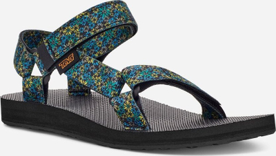 Sandale hiking Teva Original Universal për femra, madhësia 4 UK, blu jeshile
