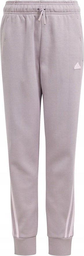 Pantallona për vajza adidas 3 Stripes FI Pant Jr IS3410, pambuk poliester, lejla