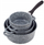 Set tenxhere dhe tiganë Ofenbach 100505, 8 copë, me veshje graniti, gri