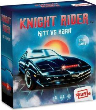 Игра со карти Картамунди Најт Рајдер КИТТ vs КАРР, стратешка игра со карти, со ретро тема