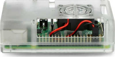 Заштитна кутија JustPi Enclosure за Raspberry Pi 4B, со вентилатор, црна