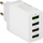 Karikues muri USB Blow 76-007, 4x USB, 30W Quick Charge 3.0, i bardhë