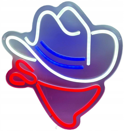 Dritë neon për zbukurim Neon Beline Light Cowboy, LED, USB, shumëngjyrëshe