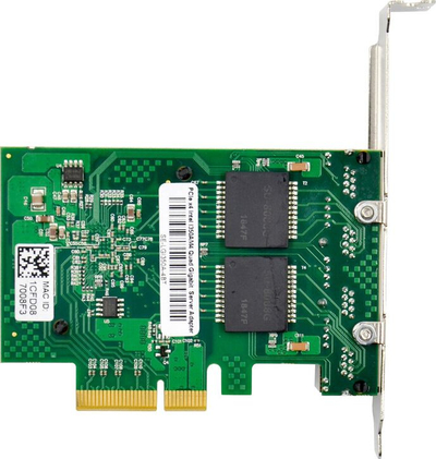 Мрежна картичка ProXtend PCIe X1, 4x RJ45, Gigabit, зелена