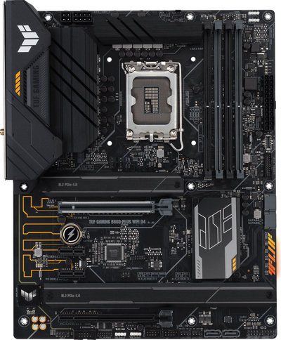 Pllakë amë ASUS TUF Gaming B660 Plus WIFI D4, Intel B660, LGA 1700, ATX, e zezë