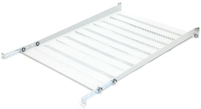 Рафтовска полица Дигитус 19 инчи, 1U, длабочина 650mm, сива RAL 7035