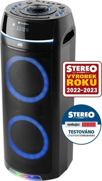Kuti muzike karaoke portabël pa markë, me Bluetooth, radio FM edhe drita LED