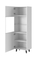 Vitrinë Pafos Display Cabinet, 60x40x182 cm, 5 rafte, e bardhë matt