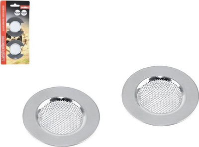 Set sita lavamani, 2 copë, 6.5 cm, çelik inox, ngjyrë argjendi