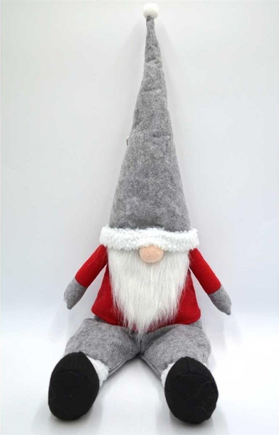 Figurë zbukuruese Krishtlindjesh Upominkarnia Santa Claus, me kapuç që formohet si të duash, shumëngjyrësh