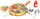 Set lodrash kuzhine Pizza Waffle, 23 copë, me vegla, shumëngjyrësh