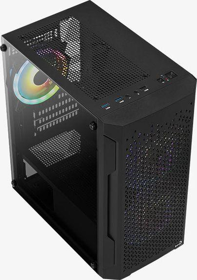 Kasë për kompjuter Aerocool Trinity Mini V3 RGB (ACCS-PV32133.11), e zezë