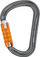 Karabinë alpinizmi Petzl William TL, alumini, mbyllje automatike me vidhë, gri portokalli