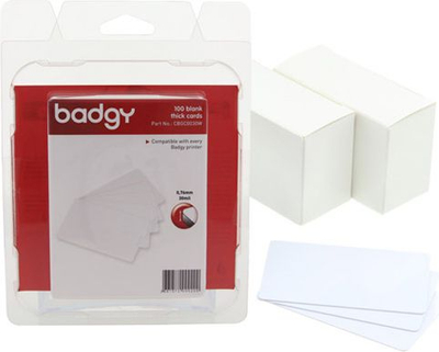 Karta plastike Evolis Badgy Thick PVC CR-80 - 3 3/8" x 2 1/8", 100 copë