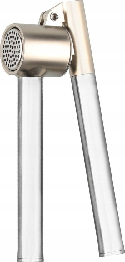 Shtypëse hudhre Maku Garlic Press, pjesë e brendshme e heqshme, manuale, argjendtë