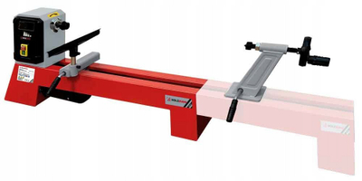 Дрвен струг Holzmann D500V ECO, мотор 300W, растојание 500mm помеѓу центрите, црвен