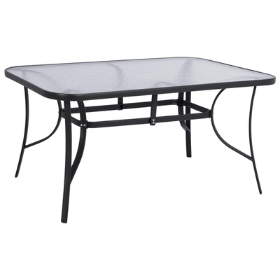Tavolinë metalike, 150×90×72 cm (HM5145.01), gri