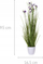 Lule artificiale dekorative Field Flowers, 95 cm, vazo 16.5 cm, e bardhë