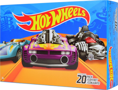 Set makinë lodër Hot Wheels Gift Pack, 20 copë, metalike, shumëngjyrëshe