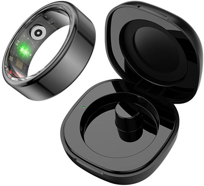 Unazë smart Colmi R02, monitorim shëndeti, me kuti karikimi, e zezë