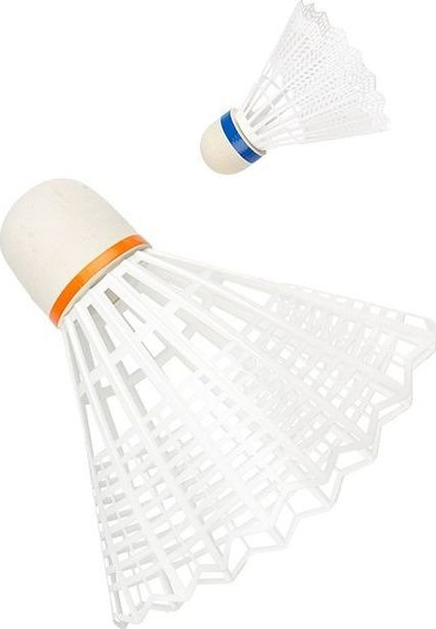 Set badminton Get &amp; Go XXL, 2 reketë, shatlla plastike, portokalli dhe blu