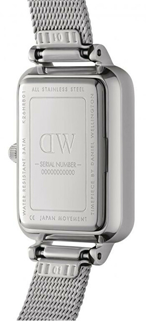 Orë dore Daniel Wellington Quadro 20X26 Pressed Sterling S White DW00100438