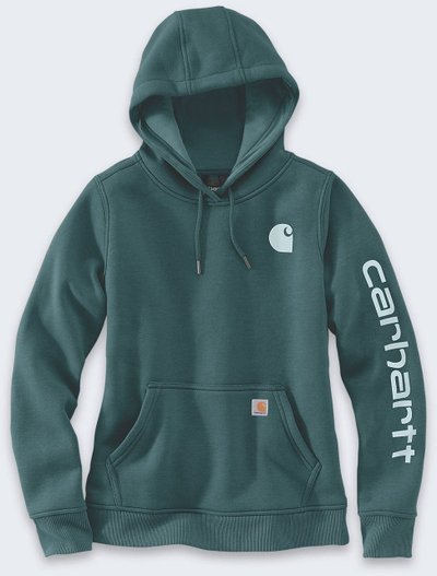 Bluzë me kapuç Carhartt Clarksburg Graphic Sleeve, fleece, XL, jeshile