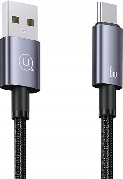 Kabllo USB në USB-C Usams SJ663USB01, 3A, 1.2m, çelik tarnish