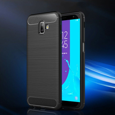 Kllaf telefoni Hurtel Carbon Case për Samsung Galaxy J6 2018, i butë, blu