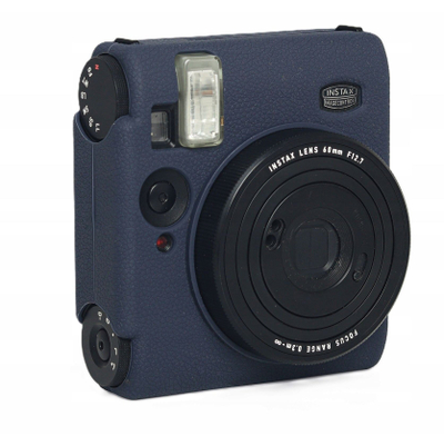 Mbulesë silikoni LoveInstant për FujiFilm Instax Mini 99, xhep mbrojtës, blu e errët (navy)