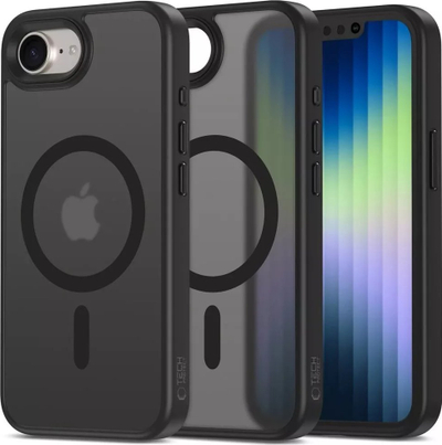 Mbulesë telefoni Tech-Protect Magmat MagSafe, për iPhone 16E, matte, e zezë